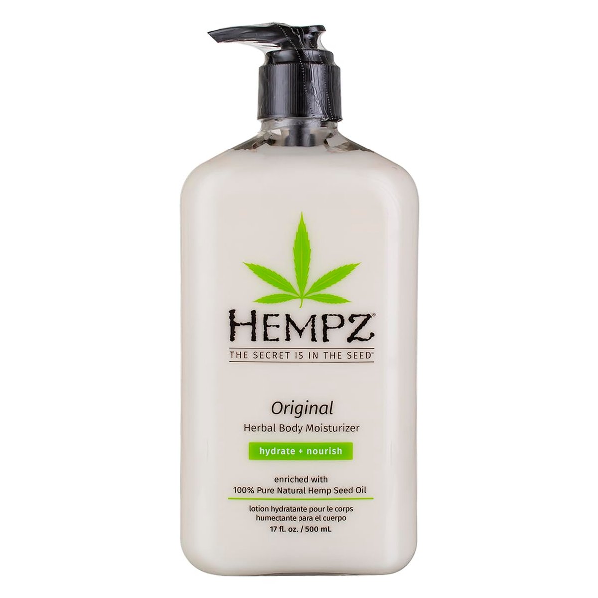 Hempz Body Moisturizer Original 17 oz (500ml) Pump - Pack of 2 Avelisse
