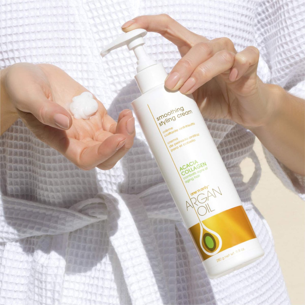 One 'n Only Argan Oil Smoothing Styling Cream - Eliminates Frizz, Hydrates & Adds Shine, Flexible Hold, 9.8 oz Avelisse