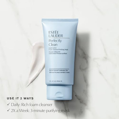 Estée Lauder Perfectly Clean Multi-Action Foaming Face Wash & Purifying Face Mask, 5 fl oz Avelisse