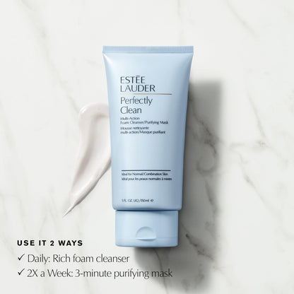 Estée Lauder Perfectly Clean Multi-Action Foaming Face Wash & Purifying Face Mask, 5 fl oz Avelisse