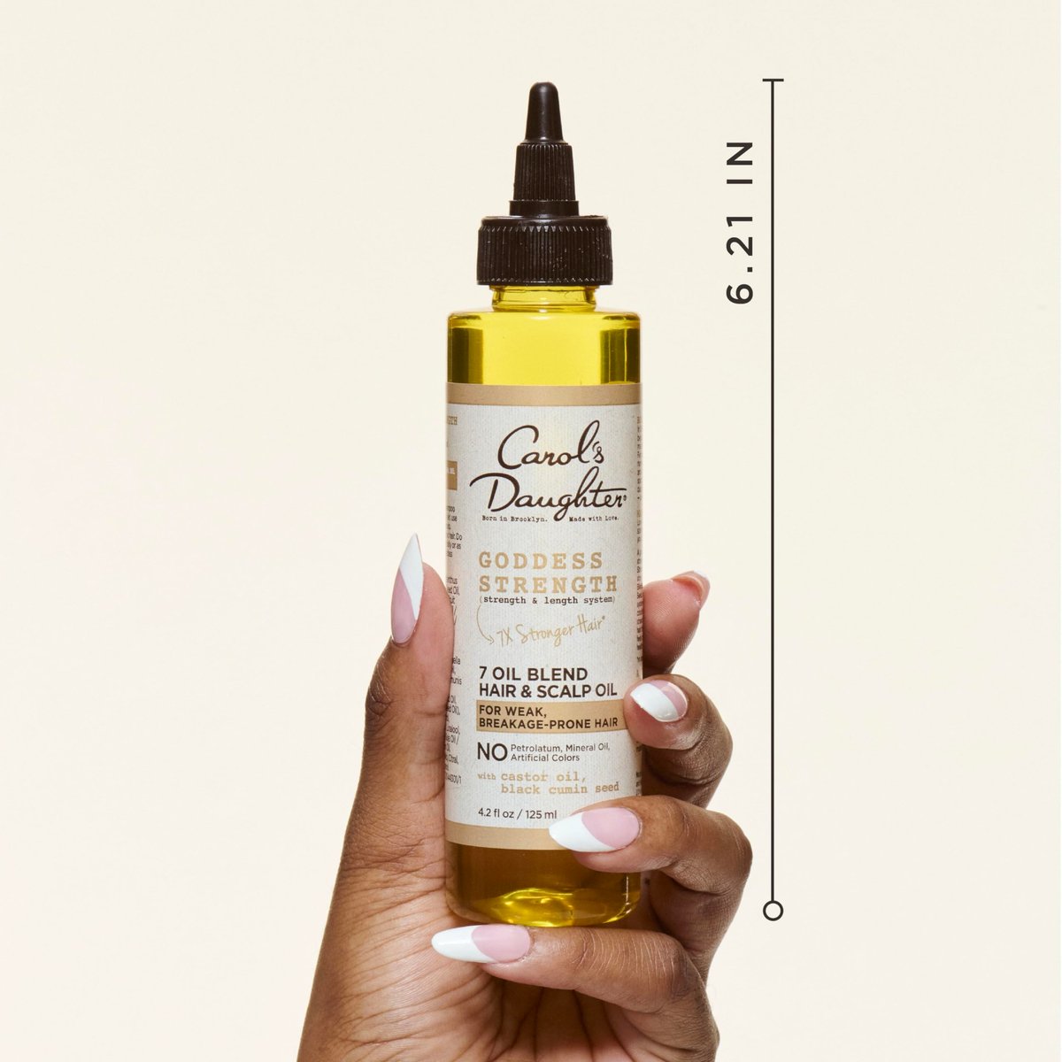 Carol's Daughter Goddess Strength 7 Oil Blend Scalp and Hair Oil for Waves, Coils and Curls, Hair Treatment with Castor Oil, 4.2 Fl Oz Avelisse