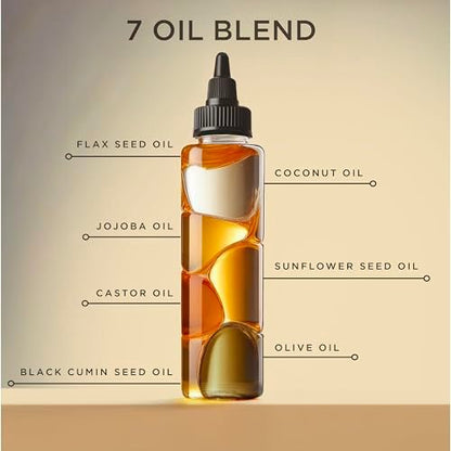 Carol's Daughter Goddess Strength 7 Oil Blend Scalp and Hair Oil for Waves, Coils and Curls, Hair Treatment with Castor Oil, 4.2 Fl Oz Avelisse