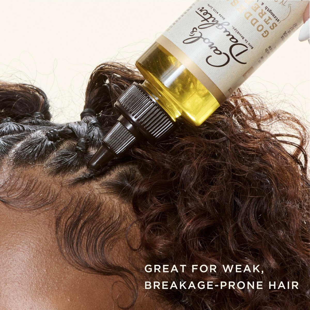Carol's Daughter Goddess Strength 7 Oil Blend Scalp and Hair Oil for Waves, Coils and Curls, Hair Treatment with Castor Oil, 4.2 Fl Oz Avelisse