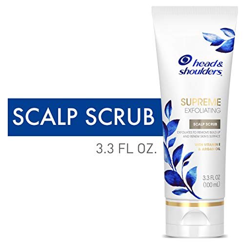 Head & Shoulders Supreme Exfoliating Scalp Scrub Treatment with Argan Oil and Vitamin E, 3.3 Fl Oz Avelisse