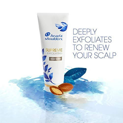 Head & Shoulders Supreme Exfoliating Scalp Scrub Treatment with Argan Oil and Vitamin E, 3.3 Fl Oz Avelisse