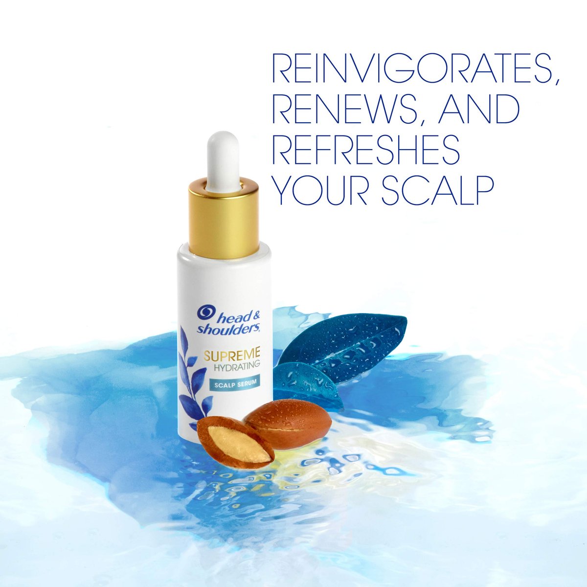 Head & Shoulders Supreme Hydrating Scalp Serum with Argan Oil & Vitamin E, 1.3 Fl Oz - görsel 5