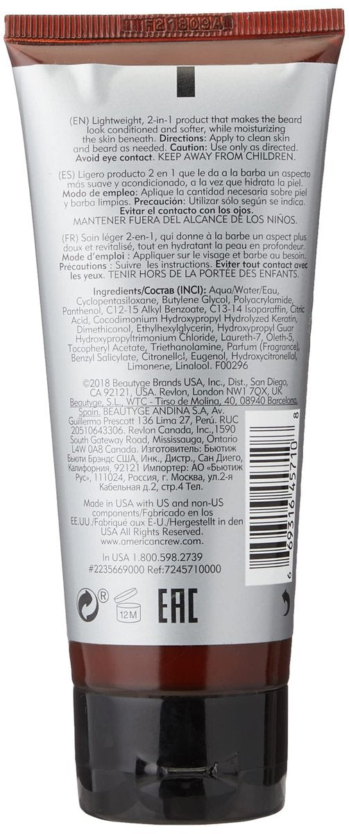 American Crew Shaving Skincare Moisturizer & Beard Conditioner 3.4 oz Avelisse