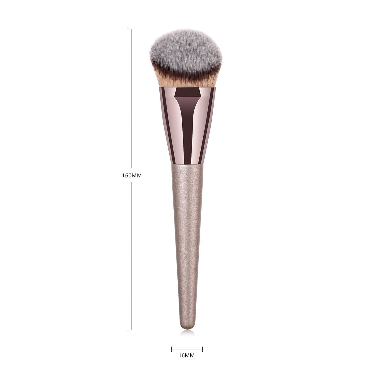 VVS Professional Synthetic Kabuki Brush – Gold, 1 Count | Premium Foundation & Blending Brush - görsel 3