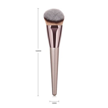 VVS Professional Synthetic Kabuki Brush – Gold, 1 Count | Premium Foundation & Blending Brush