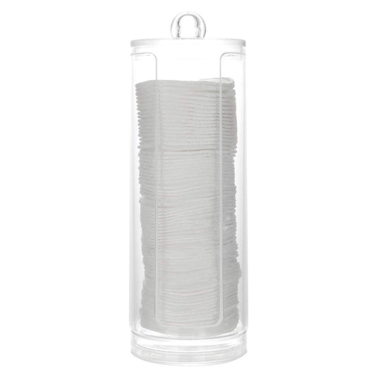 BBDOU Acrylic Cosmetic Cotton Pad Holder – Transparent Makeup Remover Organizer with Dispenser & Storage Rack