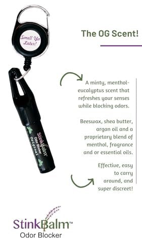 StinkBalm Odor Blocker Original Scent – Colorless Balm for Body Odor Control Avelisse