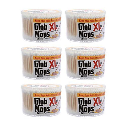Glob Mops XL Cotton Swabs 6 Pack - 1800 Count Premium Cotton Tips Avelisse