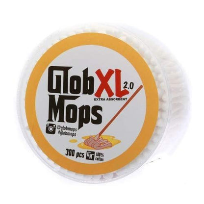 Glob Mops XL Cotton Swabs 6 Pack - 1800 Count Premium Cotton Tips Avelisse