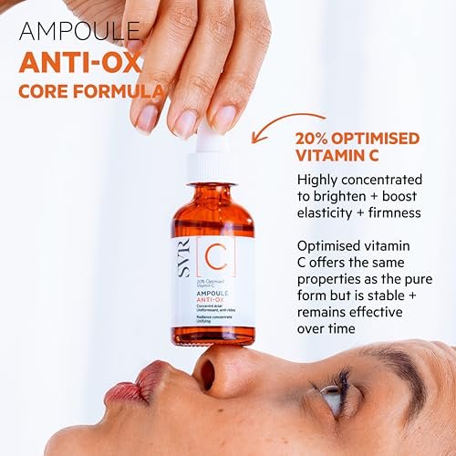 SVR Vitamin C Brightening Face Serum with 20% Optimized Vitamin C – Reduces Fine Lines, Uneven Skin Tone & Dullness, Improves Radiance & Firmness, 1 Fl Oz Avelisse