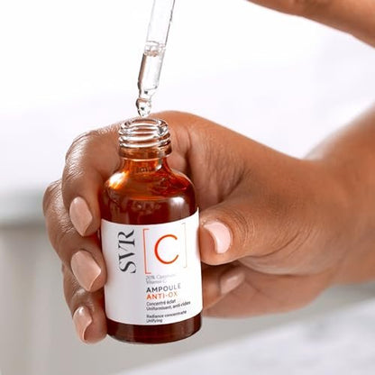 SVR Vitamin C Brightening Face Serum with 20% Optimized Vitamin C – Reduces Fine Lines, Uneven Skin Tone & Dullness, Improves Radiance & Firmness, 1 Fl Oz Avelisse