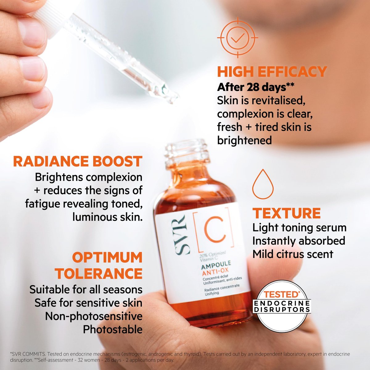 SVR Vitamin C Brightening Face Serum with 20% Optimized Vitamin C – Reduces Fine Lines, Uneven Skin Tone & Dullness, Improves Radiance & Firmness, 1 Fl Oz Avelisse