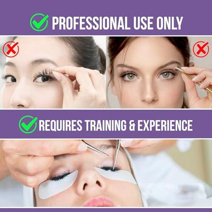 Forabeli Pure Sensitive Eyelash Extension Glue - Fume-Free, 6-7 Second Drying, 4 Weeks Retention, Black 5ml Avelisse