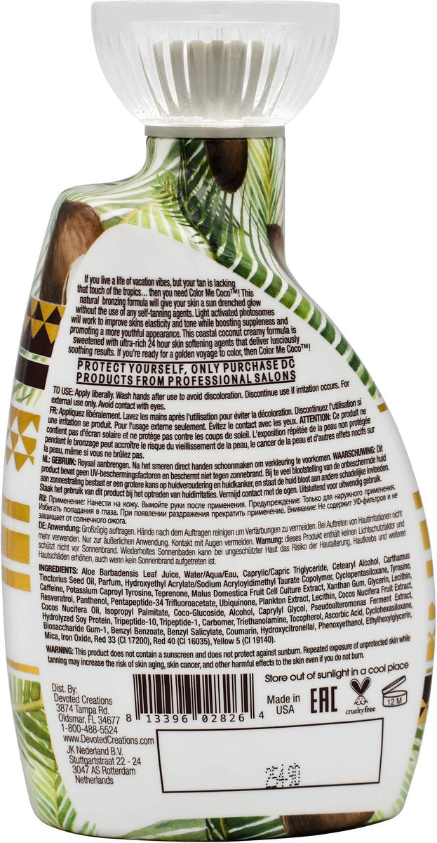 Devoted Creations Color Me Coco Bronzer Tanning Lotion - 13.5 oz Avelisse