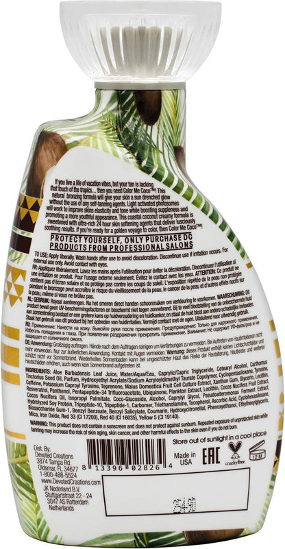 Devoted Creations Color Me Coco Bronzer Tanning Lotion - 13.5 oz Avelisse