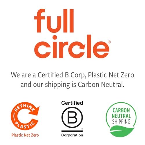 Full Circle Bottle Service - Refillable Glass Spray Bottle for Cleaning, Plant Care, 16 oz, Gray Avelisse