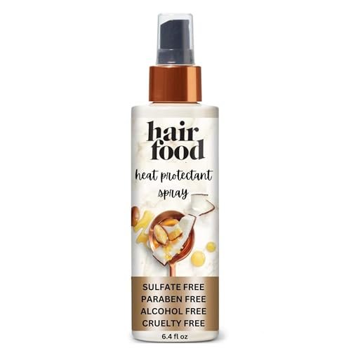 Hair Food Coconut & Argan Oil Heat Protectant Leave-In Spray - 450°F Protection, Sulfate-Free, Paraben-Free, for All Hair Types, 6.4 Fl Oz Avelisse