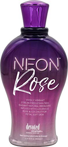 Devoted Creations Neon Rose Tanning Lotion with Natural Bronzers, 12.25 oz Avelisse