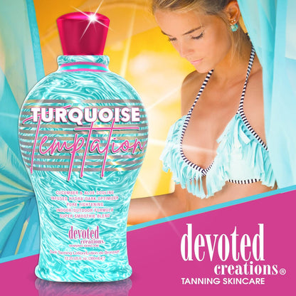 Devoted Creations Turquoise Temptation Indoor and Outdoor Tanning Lotion – 12.25 oz