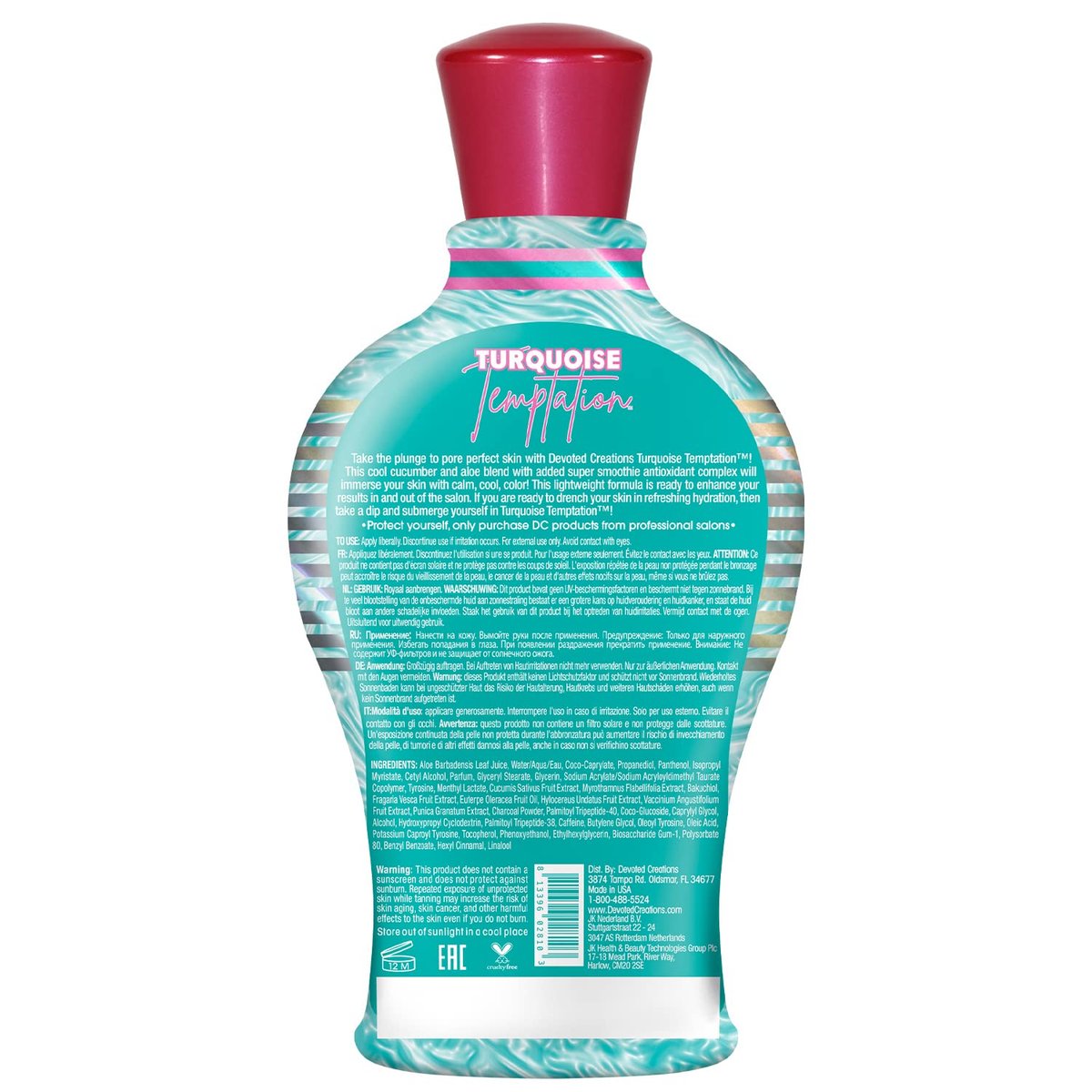 Devoted Creations Turquoise Temptation Indoor and Outdoor Tanning Lotion – 12.25 oz - görsel 3