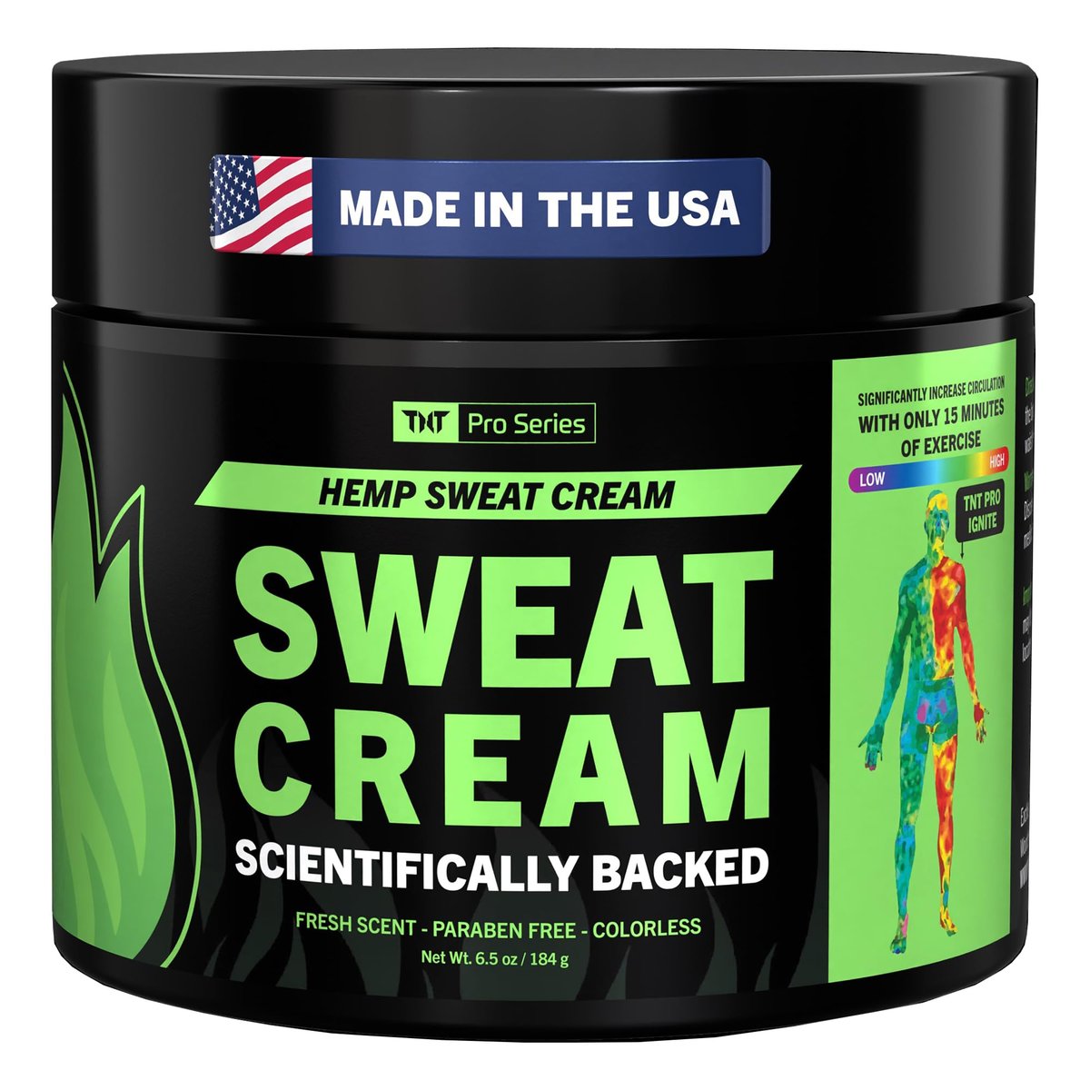 TNT Pro Ignite Hot Sweat Cream – Thermogenic Workout Cream for Men & Women, 6.5 oz Avelisse