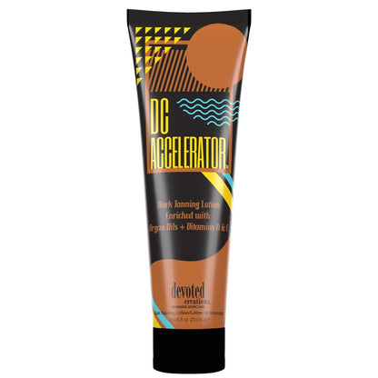 Devoted Creations DC Accelerator Dark Tanning Lotion – 8.5 oz | Premium Bronzer & Self Tanner Avelisse
