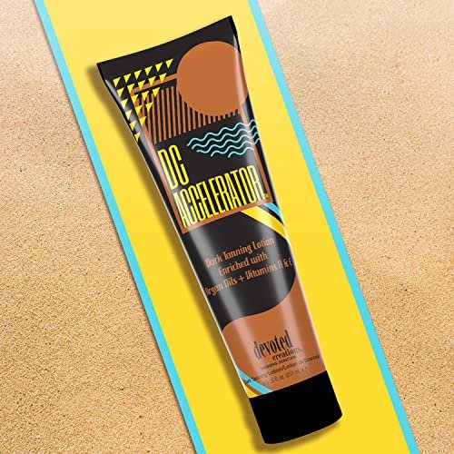 Devoted Creations DC Accelerator Dark Tanning Lotion – 8.5 oz | Premium Bronzer & Self Tanner Avelisse