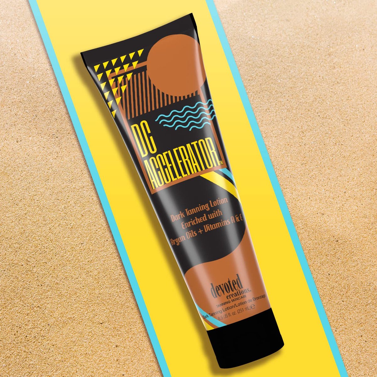 Devoted Creations DC Accelerator Dark Tanning Lotion – 8.5 oz | Premium Bronzer & Self Tanner Avelisse