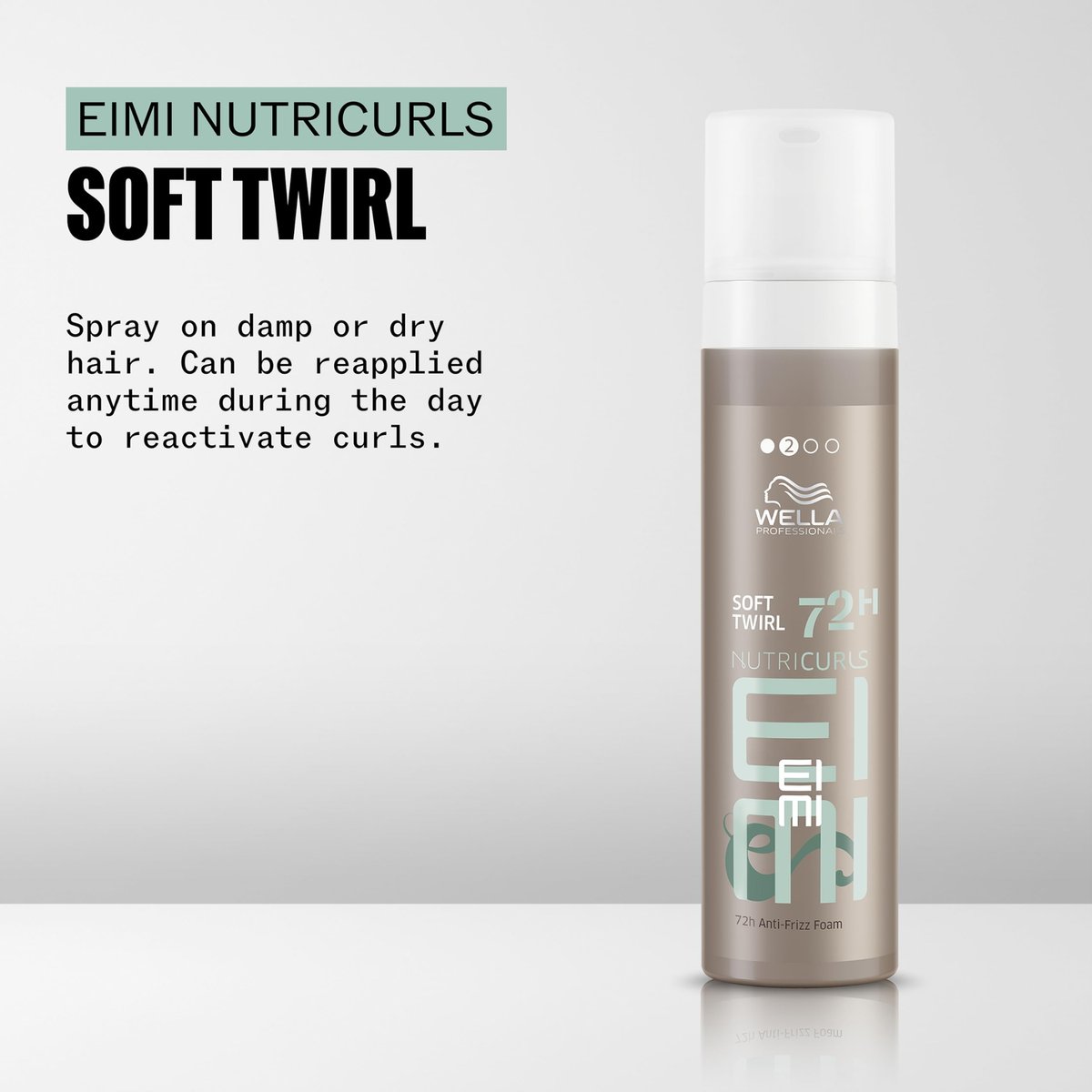 Wella Professionals EIMI Nutricurls Soft Twirl | 72H Anti-Frizz Foam | Add Volume, Light Control & Defines Waves | 6.7 Fl Oz Avelisse