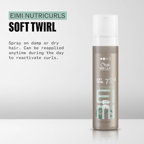 Wella Professionals EIMI Nutricurls Soft Twirl | 72H Anti-Frizz Foam | Add Volume, Light Control & Defines Waves | 6.7 Fl Oz Avelisse