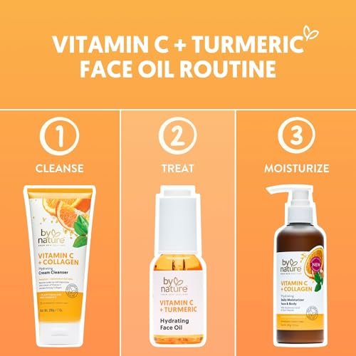 By Nature Hydrating Face Oil with Vitamin C, Turmeric & Plant Squalane - Nourishing Face Oil for Radiant Vitality & Healthy Glow, 1 Fl Oz Avelisse