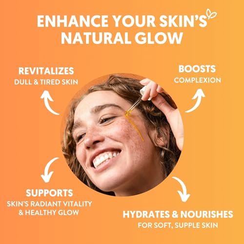 By Nature Hydrating Face Oil with Vitamin C, Turmeric & Plant Squalane - Nourishing Face Oil for Radiant Vitality & Healthy Glow, 1 Fl Oz Avelisse