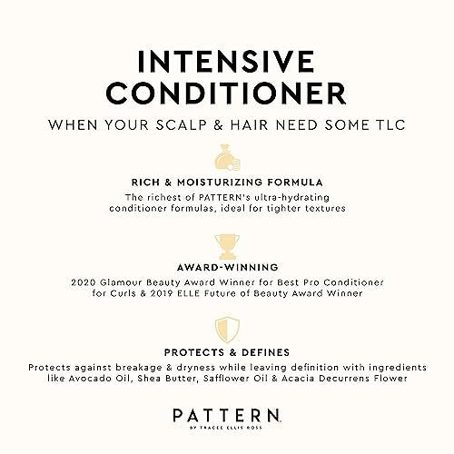 PATTERN Beauty Intensive Conditioner - Deep Hydration for Curly Hair 3c-4c, 13 Fl Oz Avelisse