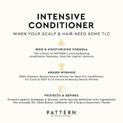 PATTERN Beauty Intensive Conditioner - Deep Hydration for Curly Hair 3c-4c, 13 Fl Oz Avelisse