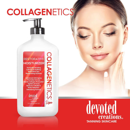 Devoted Creations Collagenetics Spa Restorative Moisturizer - 18.25 oz | Deep Hydration & Skin Repair Avelisse