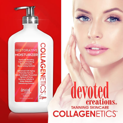Devoted Creations Collagenetics Spa Restorative Moisturizer - 18.25 oz | Deep Hydration & Skin Repair Avelisse