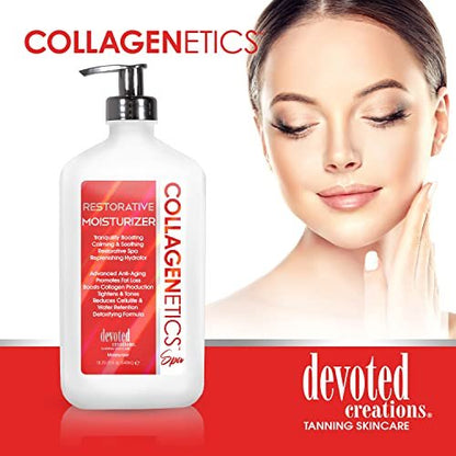 Devoted Creations Collagenetics Spa Restorative Moisturizer - 18.25 oz | Deep Hydration & Skin Repair Avelisse