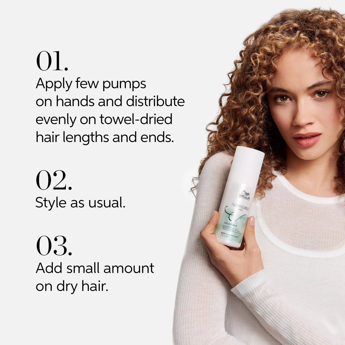 Wella Professionals Nutricurls Curlixir Balm – Defining Leave-in Cream for Curls, Intense Nourishment, Soft Hold & 24H Curl Definition, 5.07 Fl Oz Avelisse