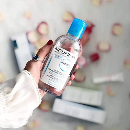 Bioderma Hydrabio DUO H2O Micellar Water - Makeup Remover & Cleanser for Dehydrated Sensitive Skin, 33.4 Fl Oz Avelisse