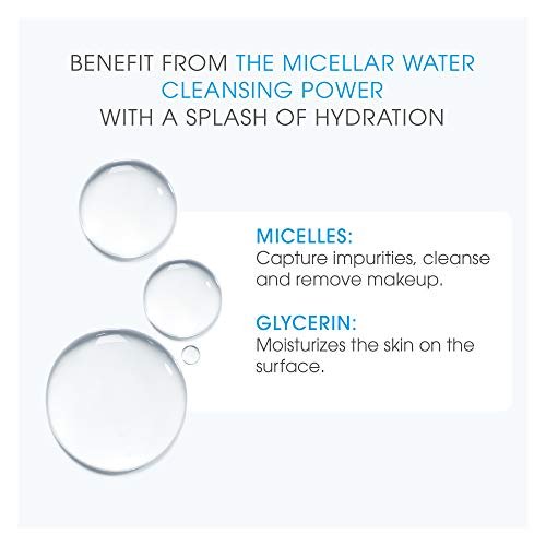Bioderma Hydrabio DUO H2O Micellar Water - Makeup Remover & Cleanser for Dehydrated Sensitive Skin, 33.4 Fl Oz Avelisse