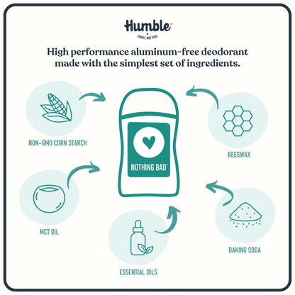 Humble Aluminum-Free Deodorant for Women & Men, Palo Santo & Frankincense - Clean & Fresh Natural Deodorant Stick with Essential Oils for Long-Lasting Odor Control - Full & Travel 2 Piece Set Avelisse