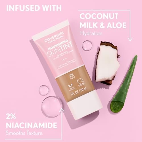 COVERGIRL Clean Fresh Skin Milk Foundation - Light 540 - 1 Fl Oz - görsel 17