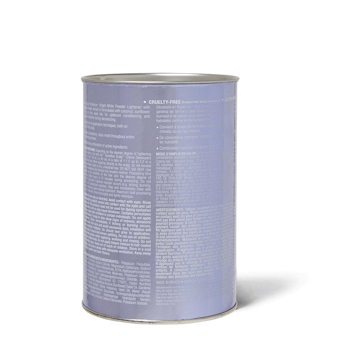 Ion Bright White Powder Lightener 1 lb - Professional Hair Bleach for Blonde & Balayage Avelisse