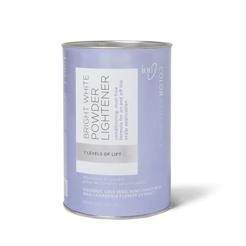 Ion Bright White Powder Lightener 1 lb - Professional Hair Bleach for Blonde & Balayage Avelisse