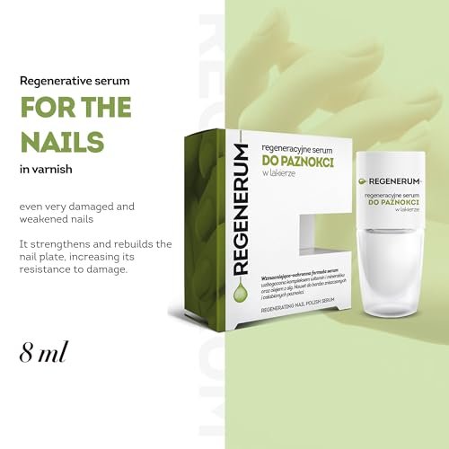 Regenerum Regenerative Nail Polish Serum – Strengthen & Protect Nail Plate with Vitamin Complex, Minerals & Algae Oil, Stimulates Growth (8 ml) - görsel 6