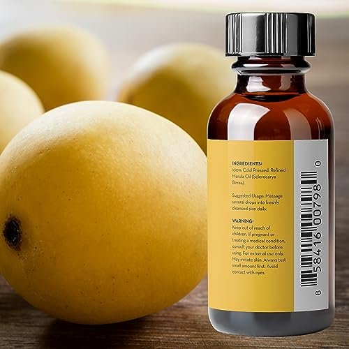 Pure Body Naturals Marula Facial Oil - Cold-Pressed, 100% Natural Face and Hair Oil for Dry, Sensitive, and Acne-Prone Skin - 1 Fl Oz - görsel 12